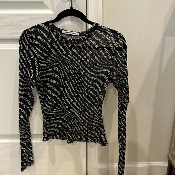 Alexander Wang Logo Mesh Top - Picture 2 of 3